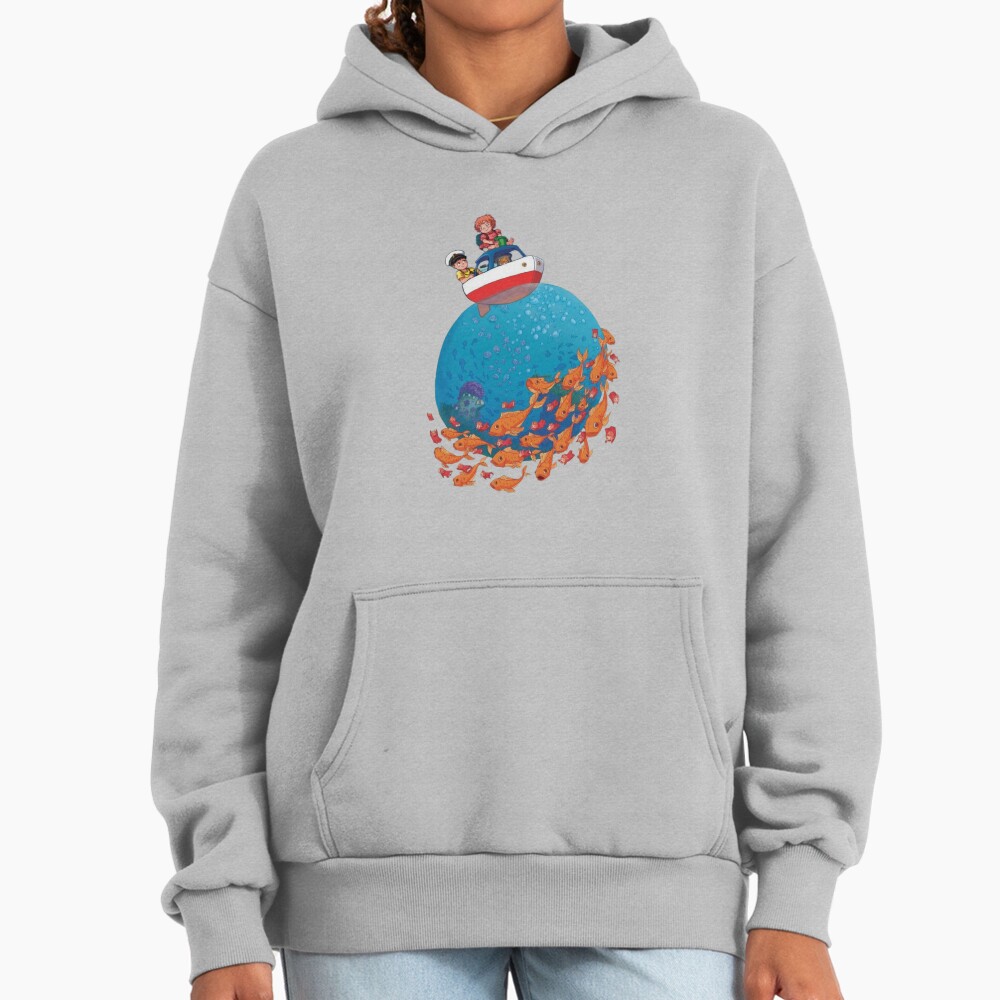 Ponyo Colorful Underwater Adventure Artwork Hoodie