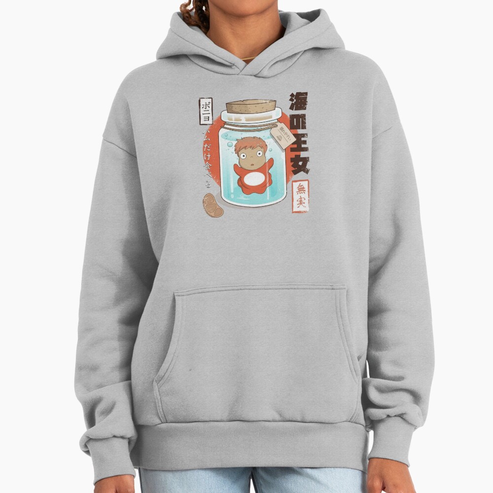 Ponyo And Sosuke Colorful Fantasy Vintage Design Hoodie - Image 4
