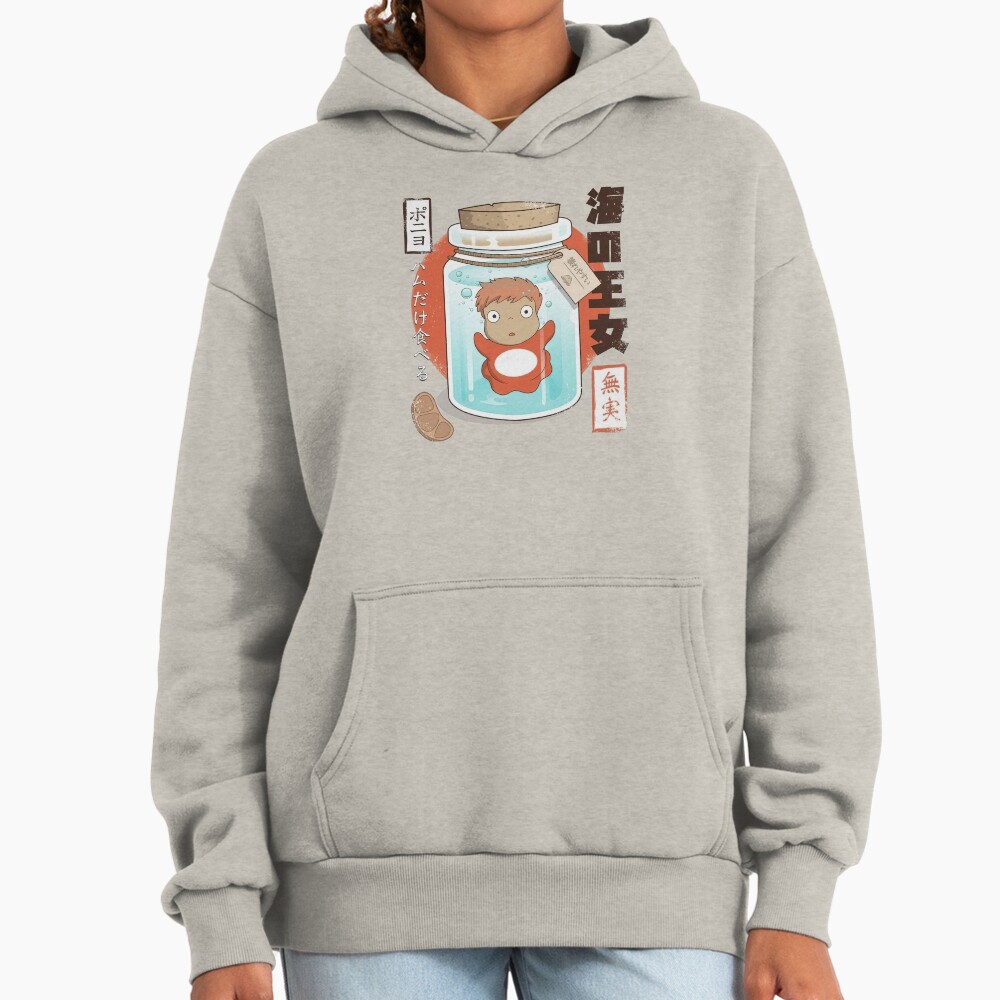 Ponyo And Sosuke Colorful Fantasy Vintage Design Hoodie - Image 3