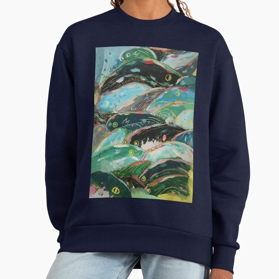 Ponyo Vintage Anime Illustration Sweatshirt - Image 5
