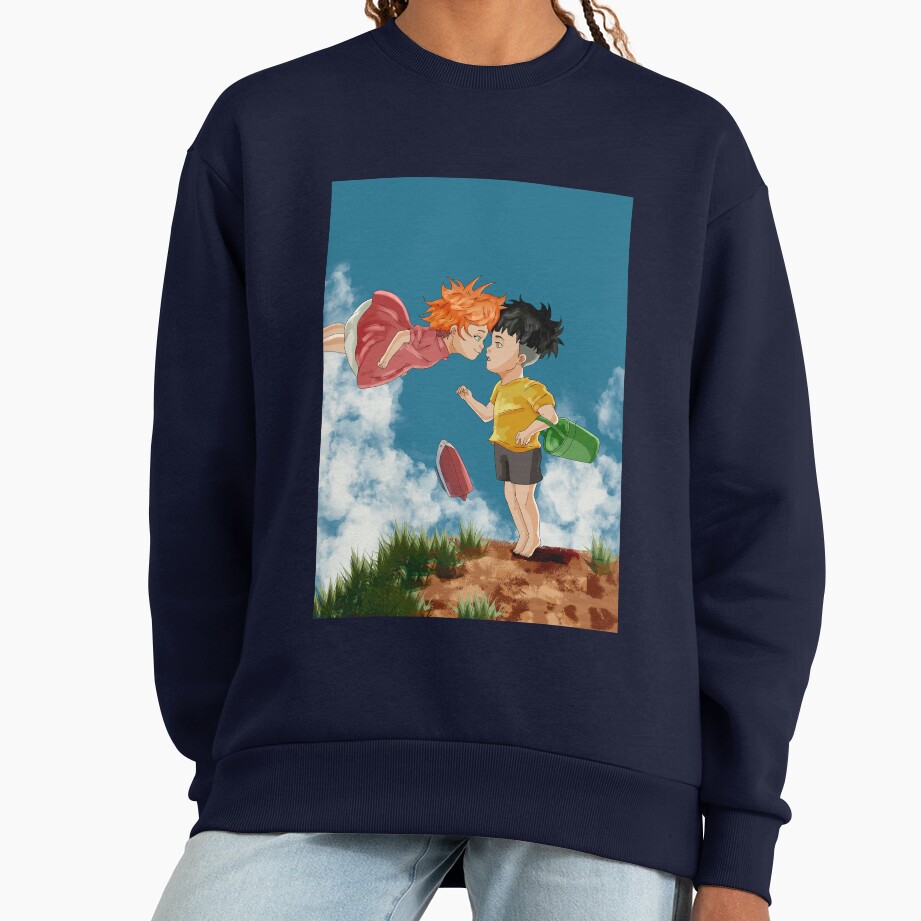 Ponyo And Sosuke Heartwarming Journey Design Sweatshirt