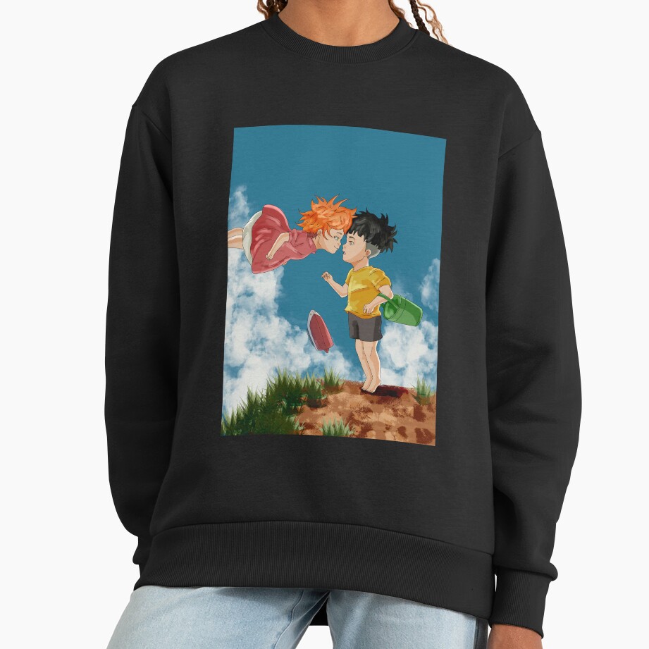 Ponyo And Sosuke Heartwarming Journey Design Sweatshirt - Image 3