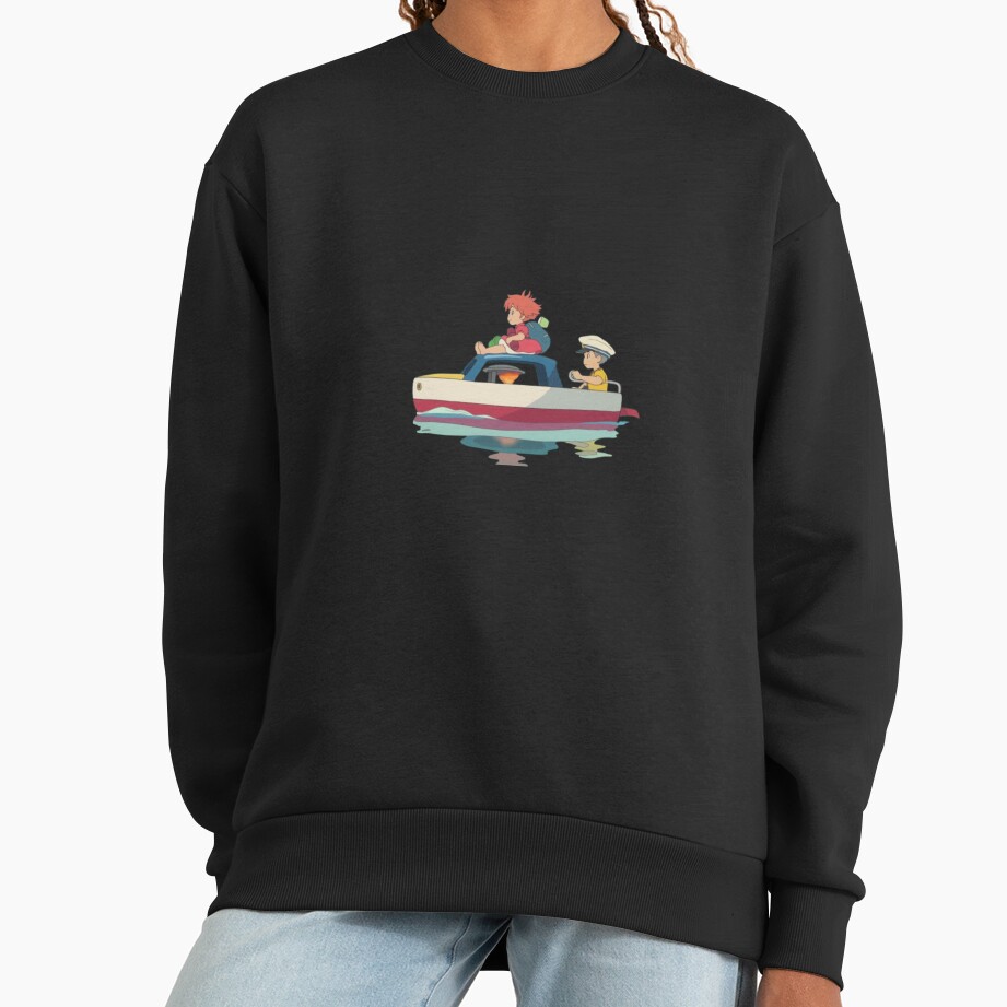Ponyo And Sosuke Ocean Adventure Artwork Sweatshirt - Image 3