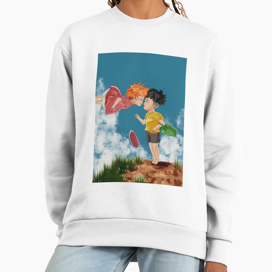 Ponyo And Sosuke Heartwarming Journey Design Sweatshirt - Image 2