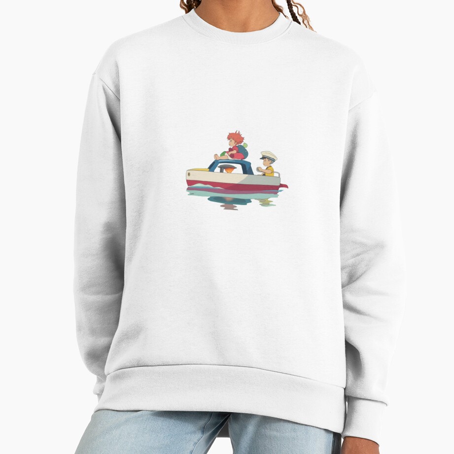 Ponyo And Sosuke Ocean Adventure Artwork Sweatshirt - Image 2