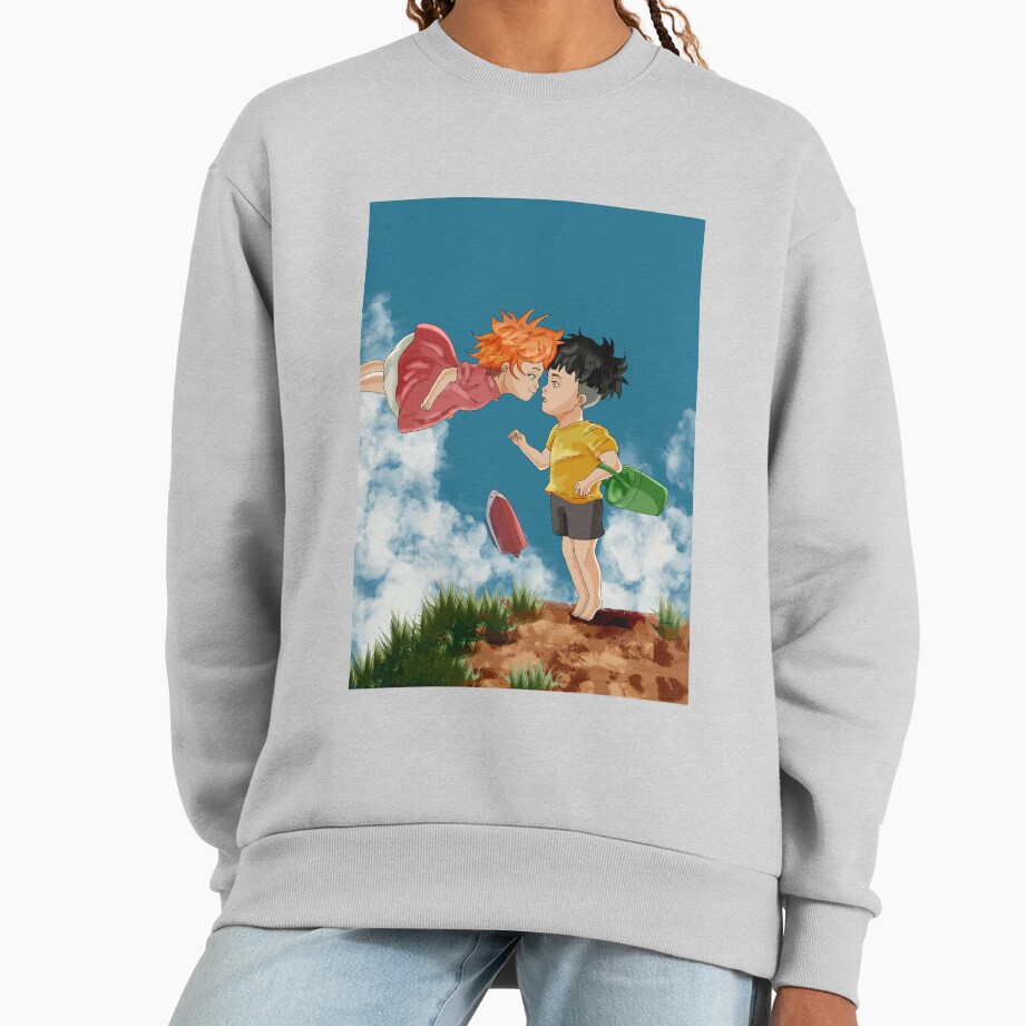 Ponyo And Sosuke Heartwarming Journey Design Sweatshirt - Image 5