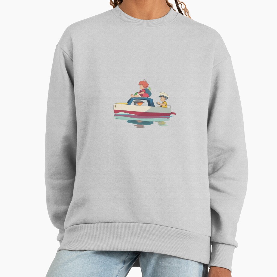 Ponyo And Sosuke Ocean Adventure Artwork Sweatshirt