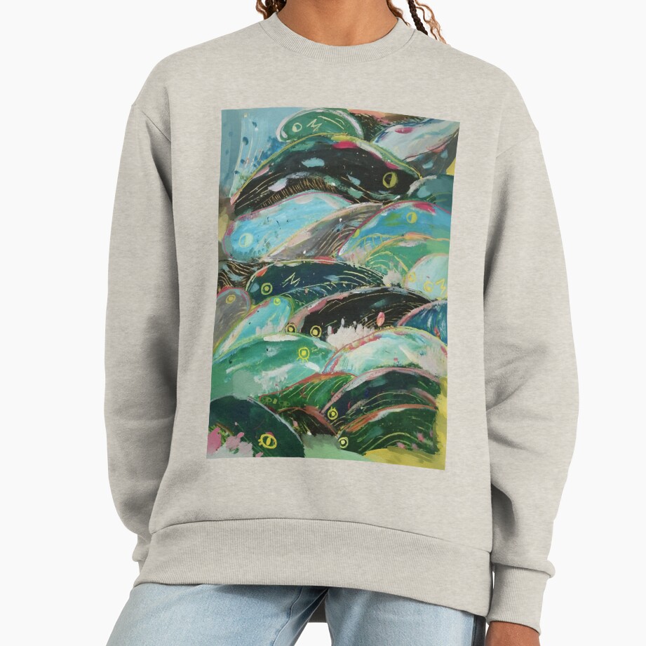 Ponyo Vintage Anime Illustration Sweatshirt - Image 4
