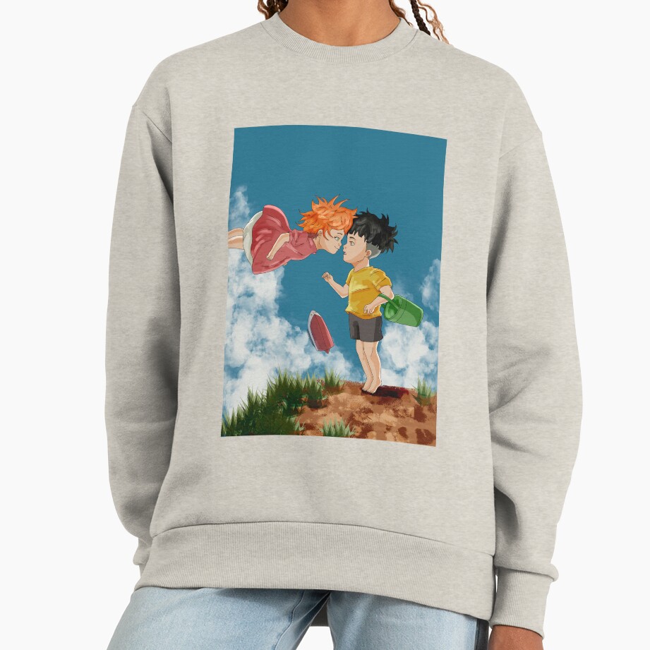 Ponyo And Sosuke Heartwarming Journey Design Sweatshirt - Image 4