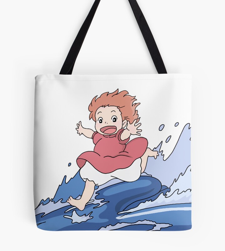 Authentic Retro Merchandise Style Ponyo Tote Bag