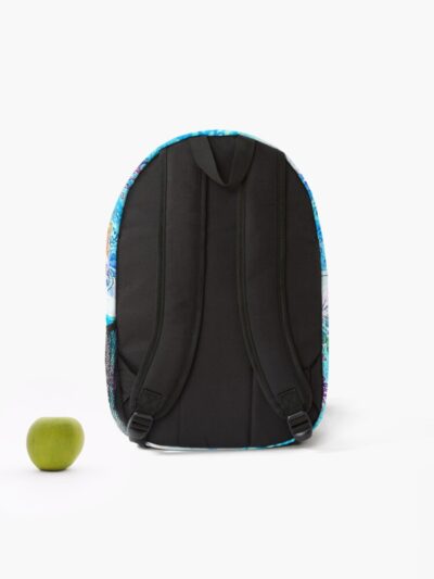Alternative view of Ponyo On The Cliff Watercolor Backpack