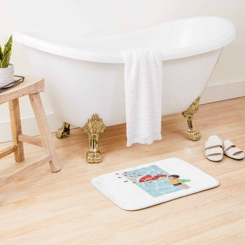 Retro Modern Design Ponyo Bath Mat - Image 2