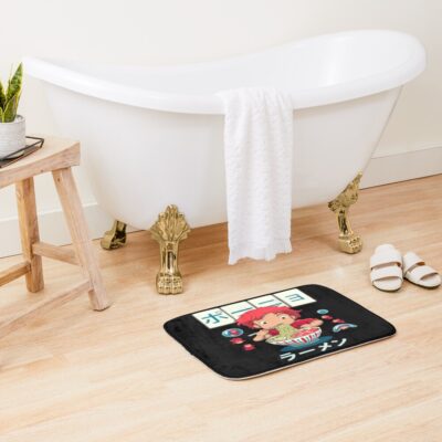 Alternative view of Classic Iconic Print Artwork Ponyo Retro Bath Mat