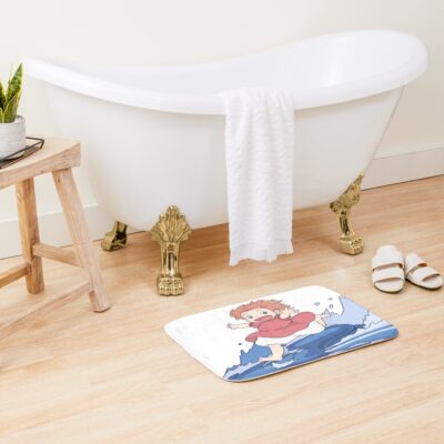 Alternative view of Authentic Retro Merchandise Style Ponyo Bath Mat