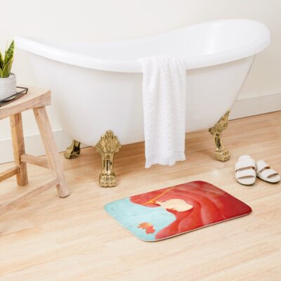 Alternative view of Retro Inspired Graphic Artwork Ponyo Bath Mat