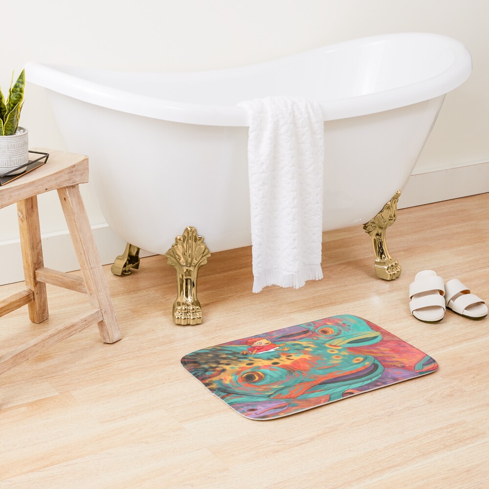 Modern Collectible Artwork Series Ponyo Bath Mat - Image 2