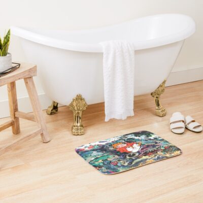 Alternative view of Retro Graphic Design Series Ponyo Bath Mat