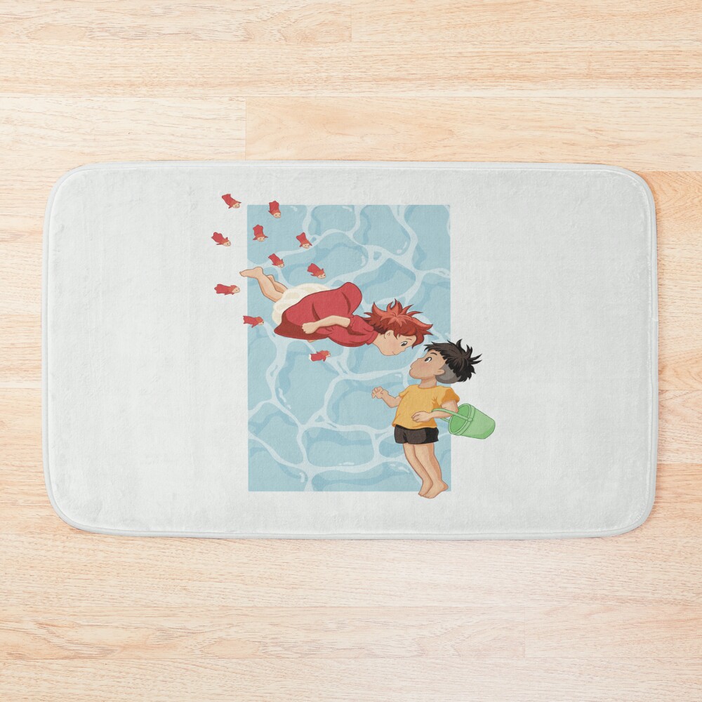 Retro Modern Design Ponyo Bath Mat