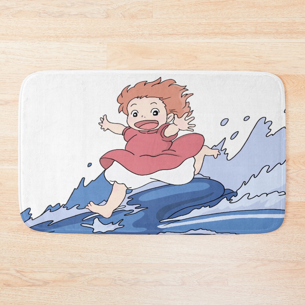 Authentic Retro Merchandise Style Ponyo Bath Mat