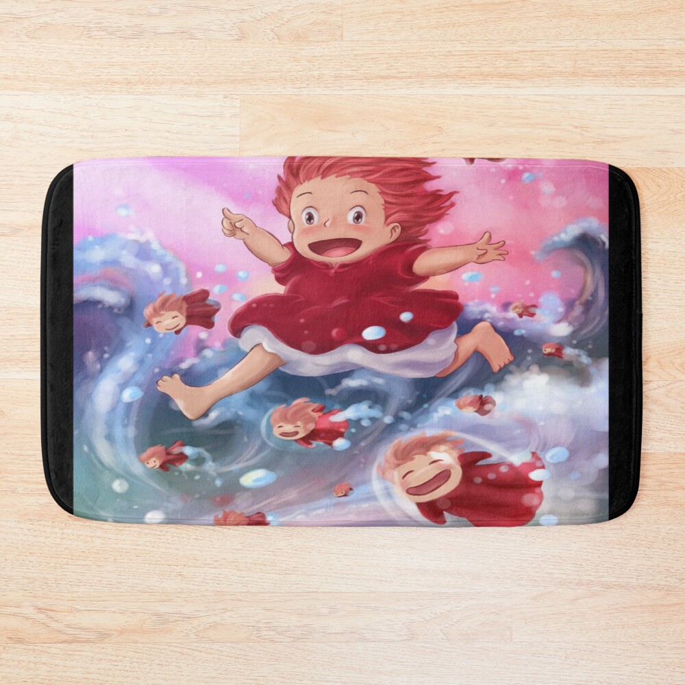 Classic Iconic Print Artwork Ponyo Bath Mat
