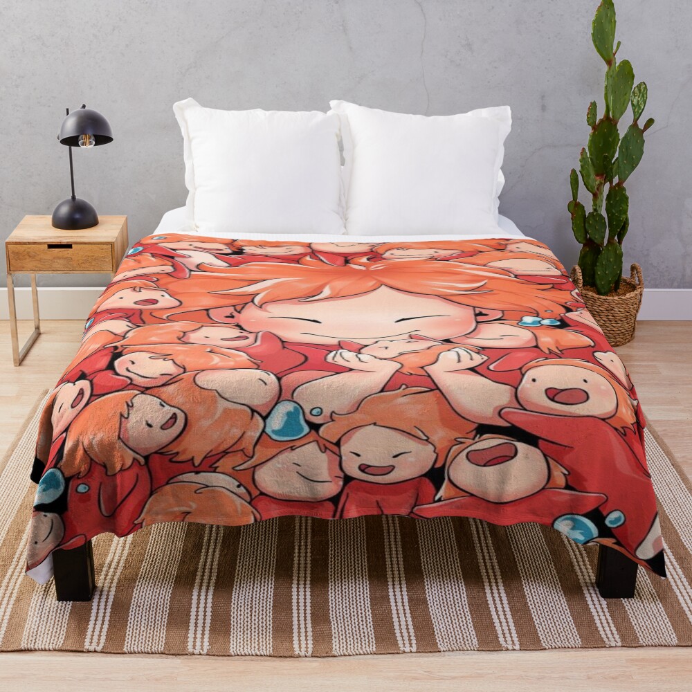Classic Legacy Tribute Artwork Ponyo Throw Blanket
