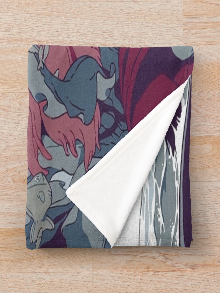 Classic Fan Artwork Ponyo Throw Blanket - Image 2