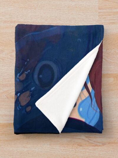 Alternative view of Vintage Classic Design  Ponyo Throw Blanket