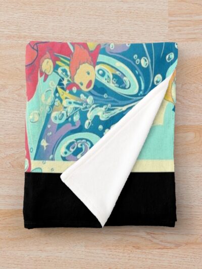 Alternative view of Modern Collectible Artwork Series Ponyo Throw Blanket