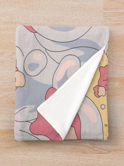 Alternative view of Ponyo Movie Art Throw Blanket