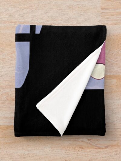 Alternative view of Modern Graphic Print Artwork Ponyo Throw Blanket