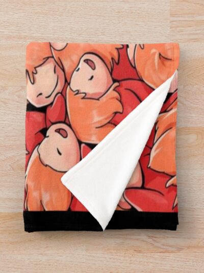Alternative view of Classic Legacy Tribute Artwork Ponyo Throw Blanket