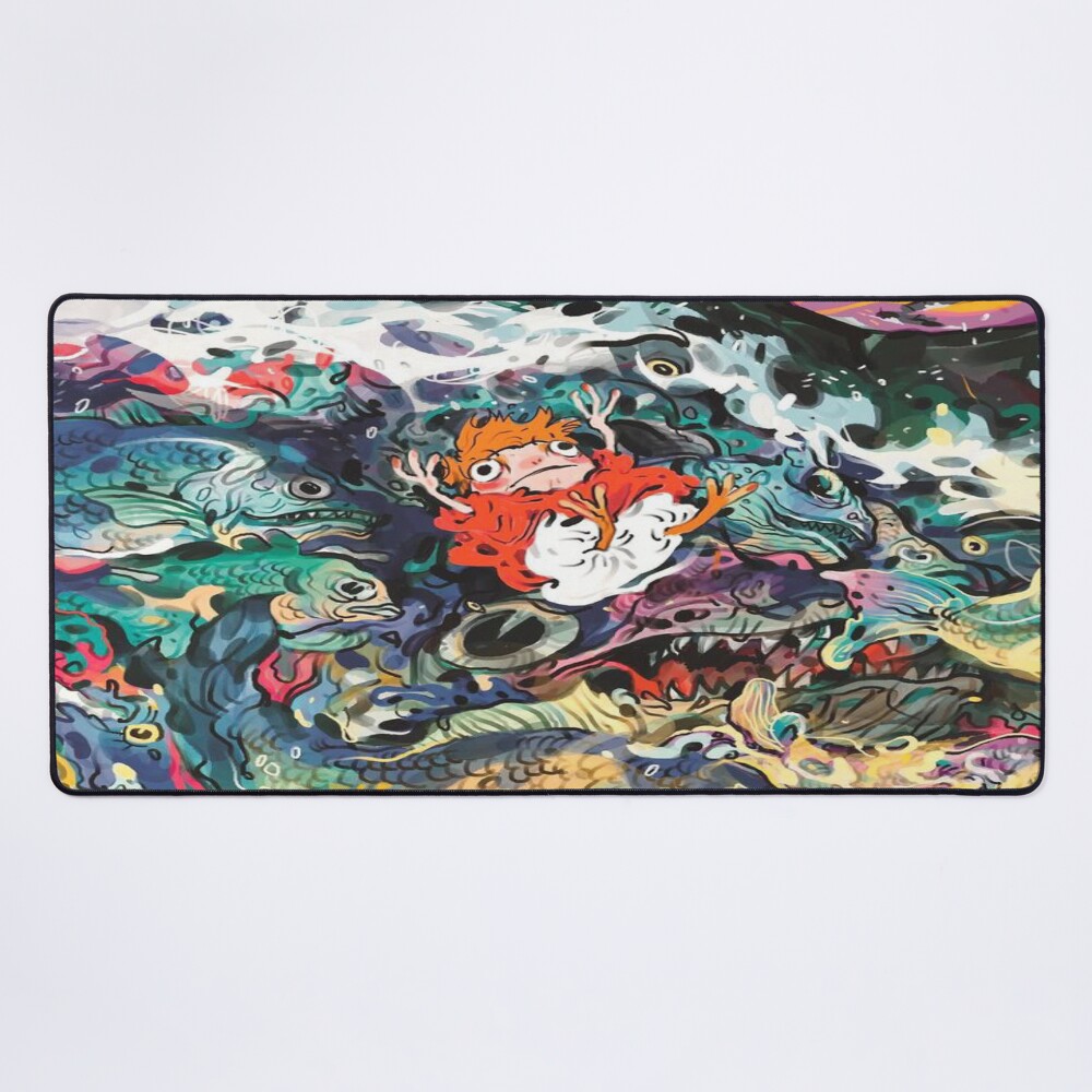Retro Graphic Design Series Ponyo Mouse Pad