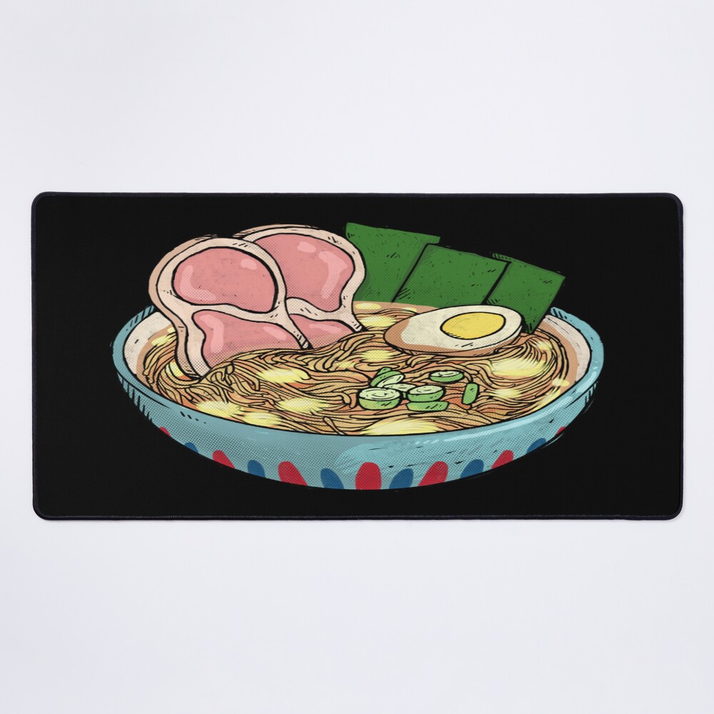Ponyo Ramen Sticker Mouse Pad