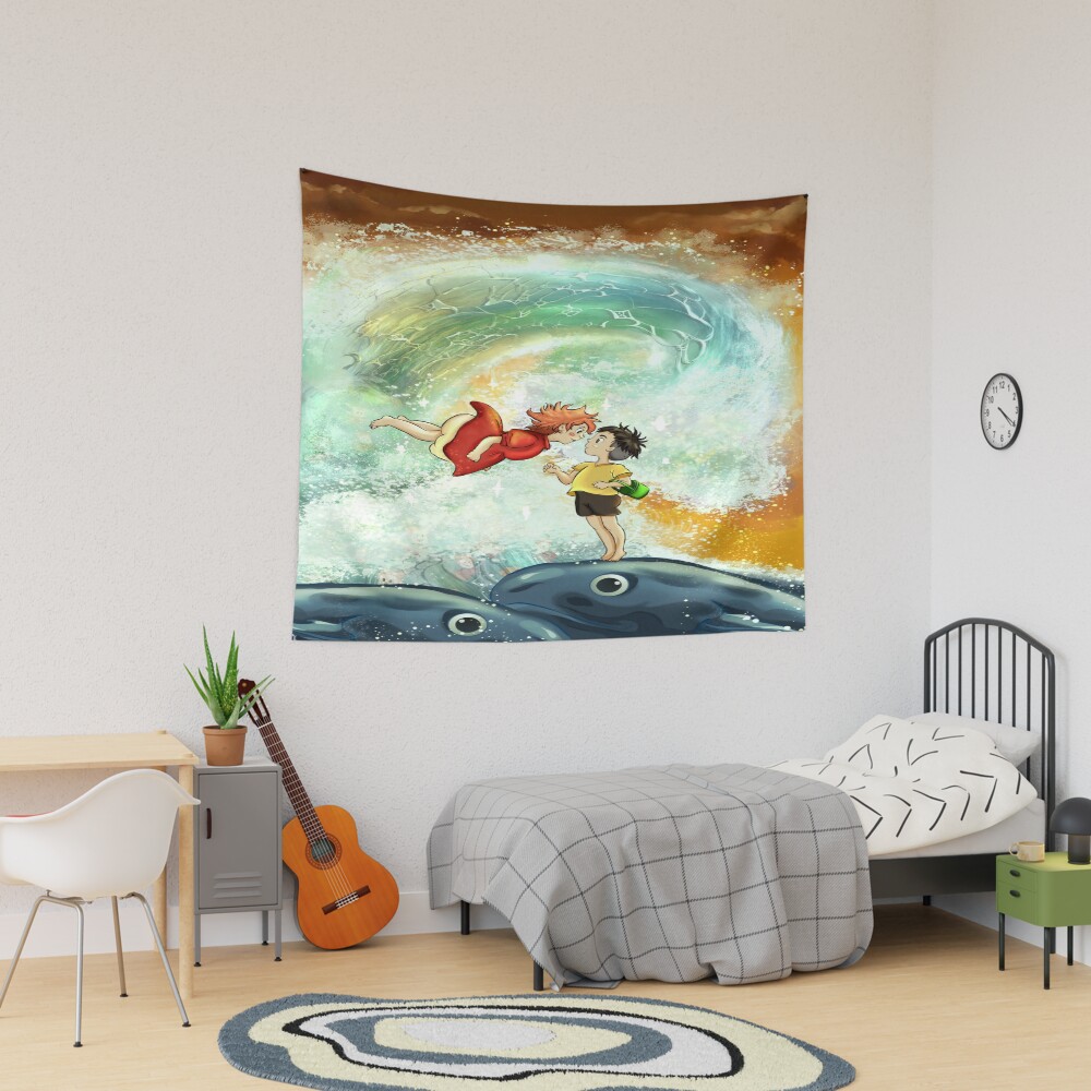Ponyo And The Great Wawe Tapestry