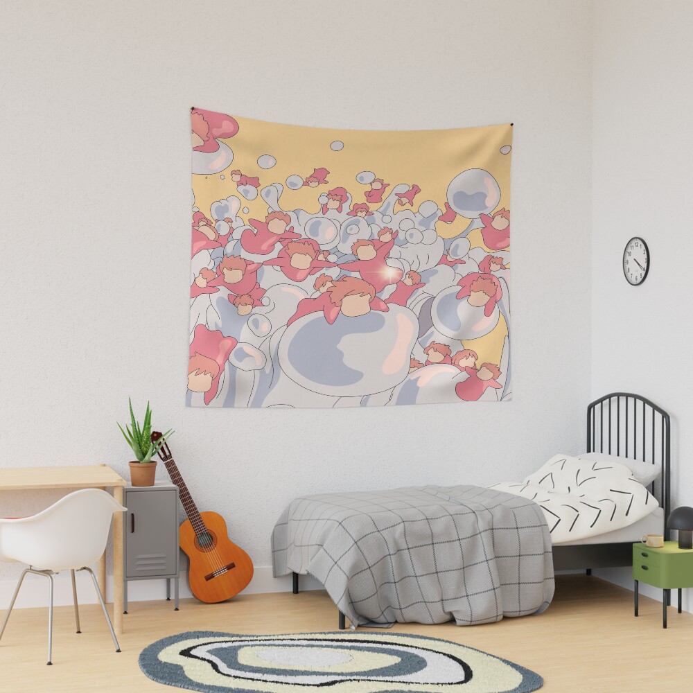 Ponyo Movie Art Tapestry
