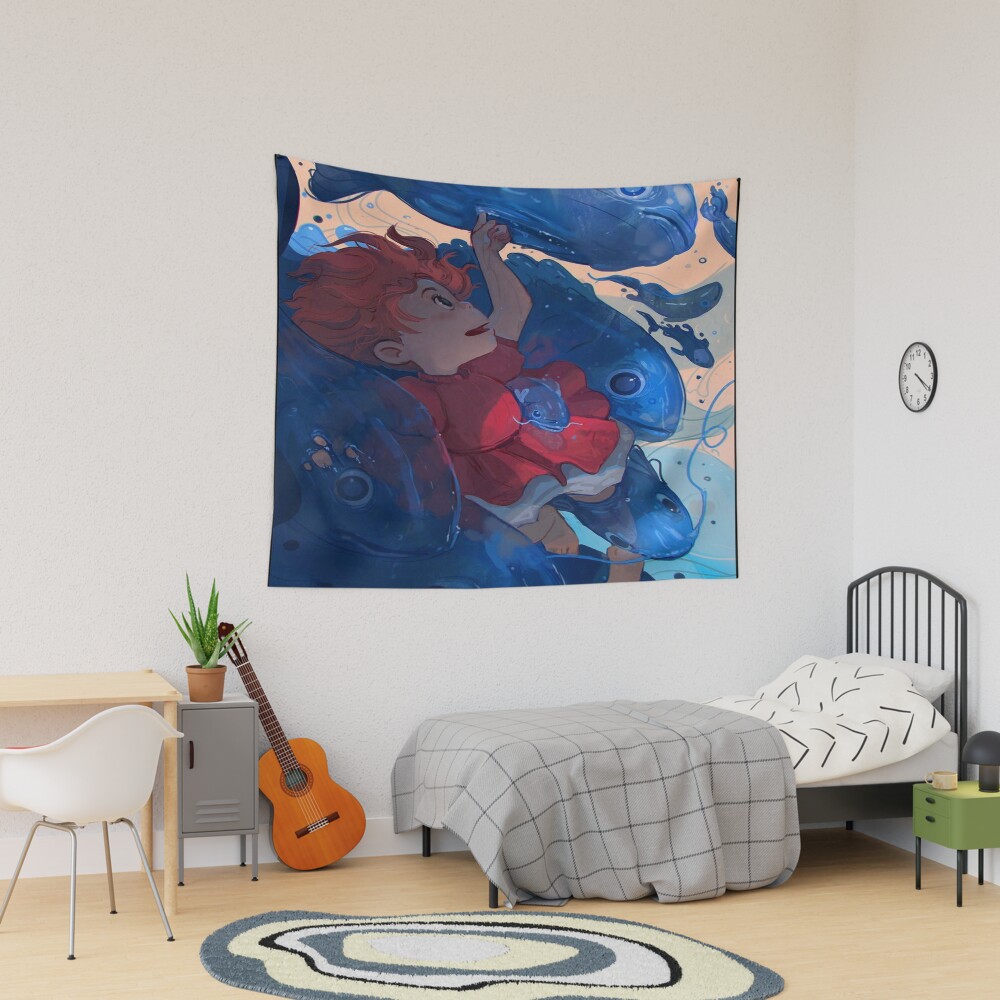 Vintage Classic Design Ponyo Tapestry